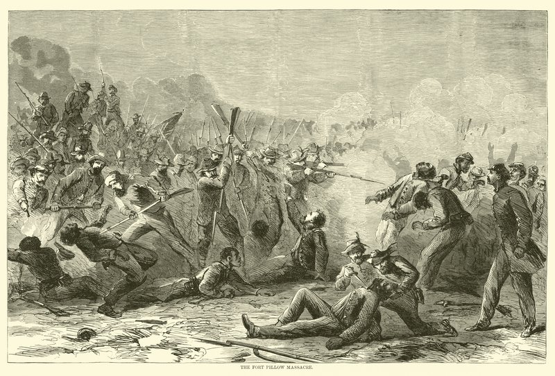 The Fort Pillow Massacre, April 1864 by American School