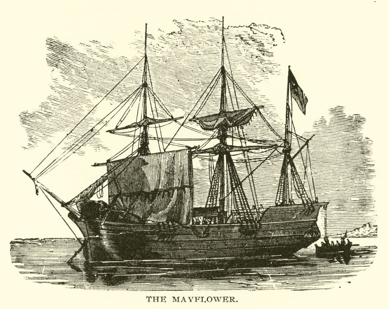 The Mayflower by American School