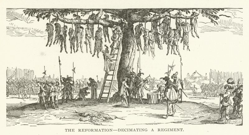 The Reformation, decimating a Regiment by American School