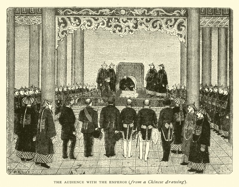 The audience with the Emperor by American School