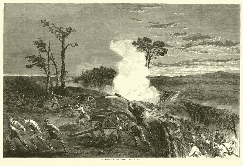 The Storming of Missionary Ridge, November 1863 by American School