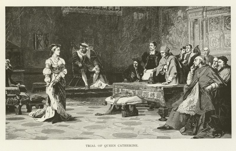 Trial of Queen Catherine by American School