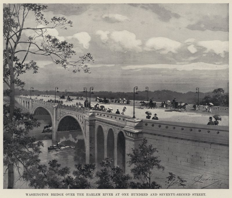Washington Bridge over the Harlem River at One Hundred and Seventy-Second Street by American School