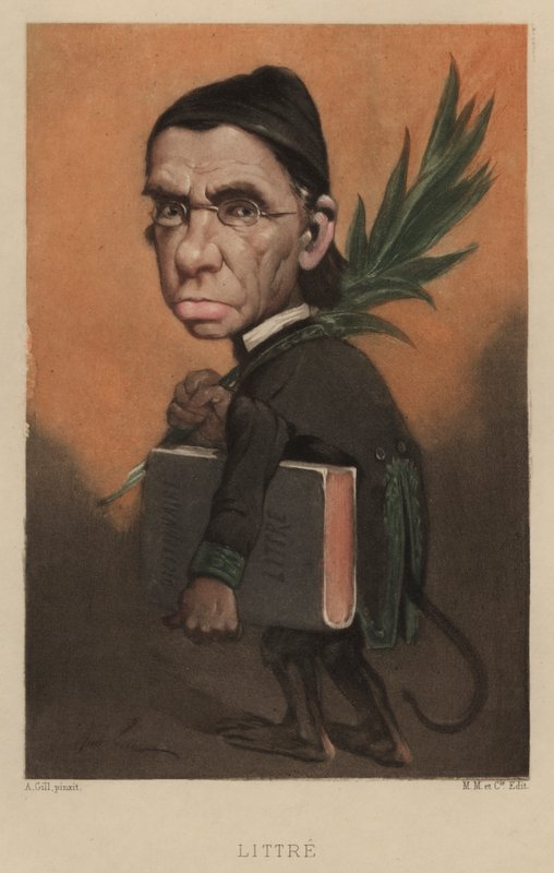 Emile Littre by Andre Gill