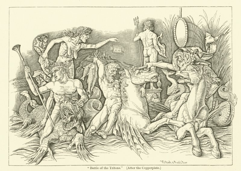 Battle of the Tritons by Andrea (after) Mantegna