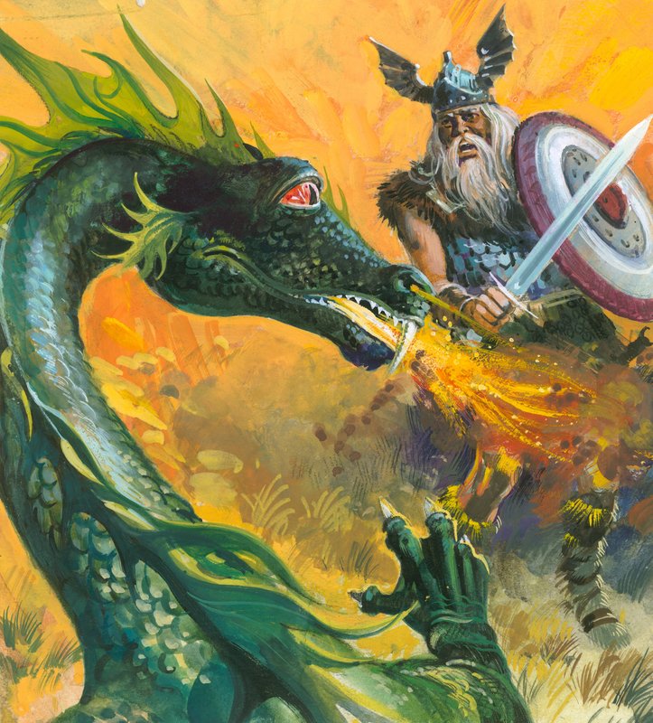 Scene from Beowulf by Andrew Howat