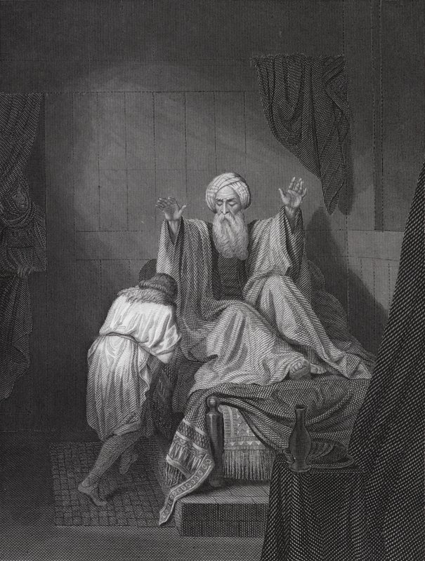 Isaac blessing Jacob by Ange Louis (1815 72) (after) Janet