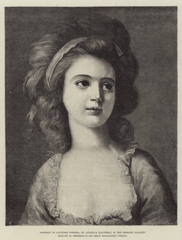 Portrait of Countess Potocka, in the Dresden Gallery by Angelica Kauffmann