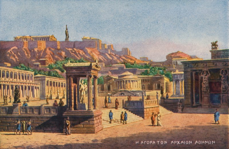 Athens in ancient times by Angelos Giallinos