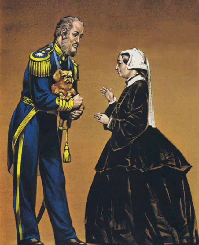 Admiral Lord Hay, with the First Pekingese Dog Brought to England by Angus McBride