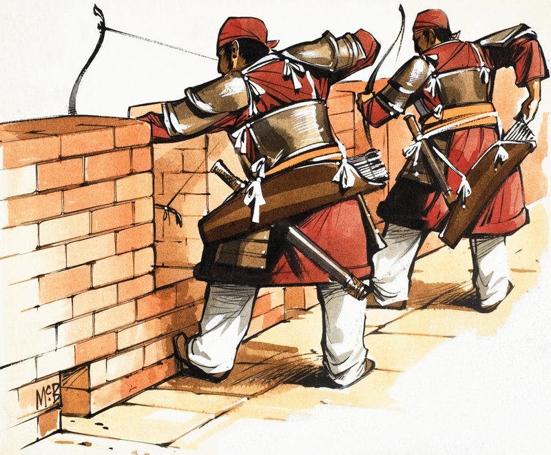 Archers at the Wall by Angus McBride
