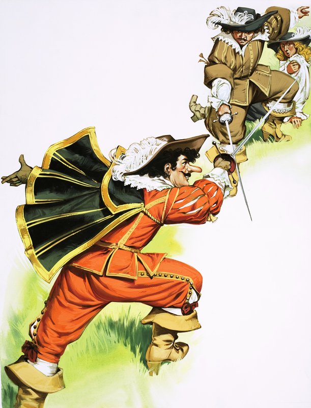 Cyrano de Bergerac in Sword Fight by Angus McBride