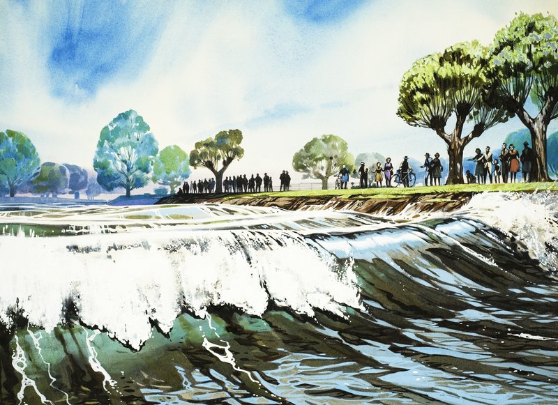 Famous Rivers -- The Severn: The Severn Bore by Angus McBride