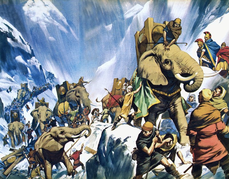 Hannibal Crossing the Alps by Angus McBride