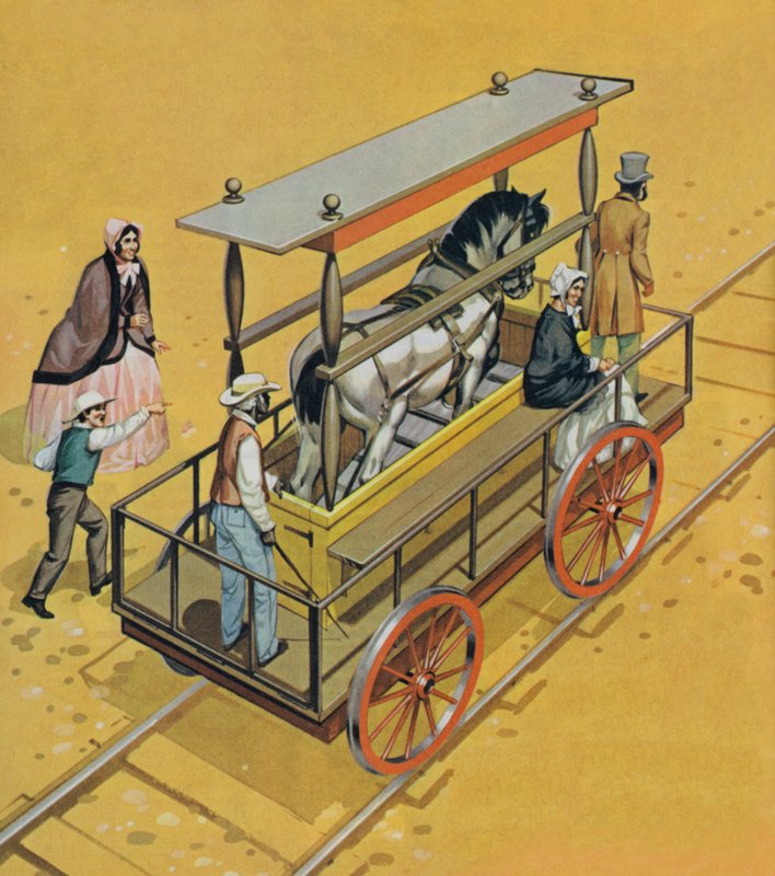 Horse-power locomotive by Angus McBride