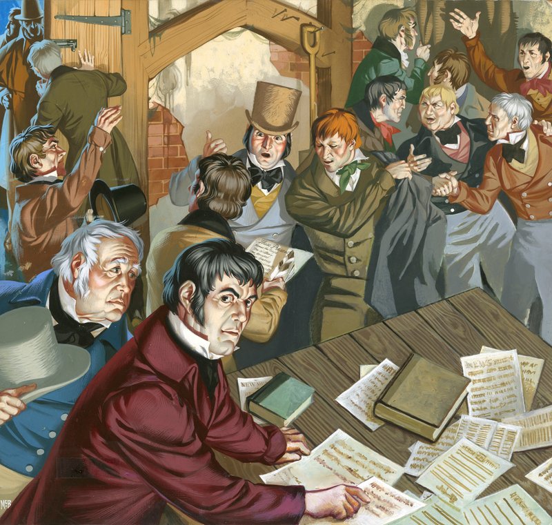Meeting of Chartists by Angus McBride