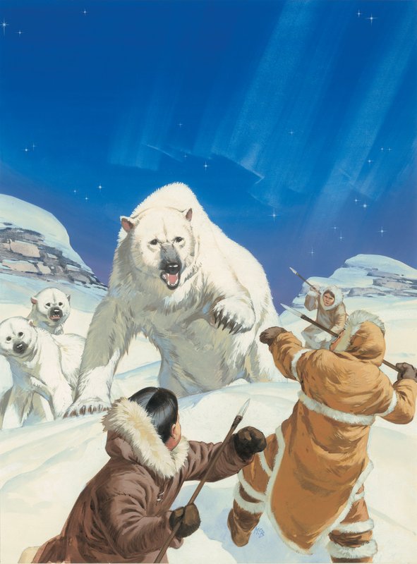 Polar Bears and Eskimos by Angus McBride