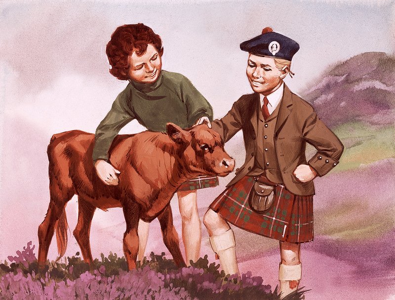 Scottish Children in Their National Costume by Angus McBride