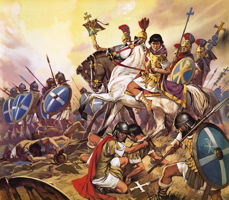 The Emperor Constantine in Battle by Angus McBride