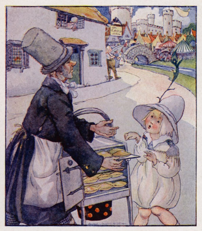 Nursery rhyme: Simple Simon Met A Pie-Man by Anne (after) Anderson
