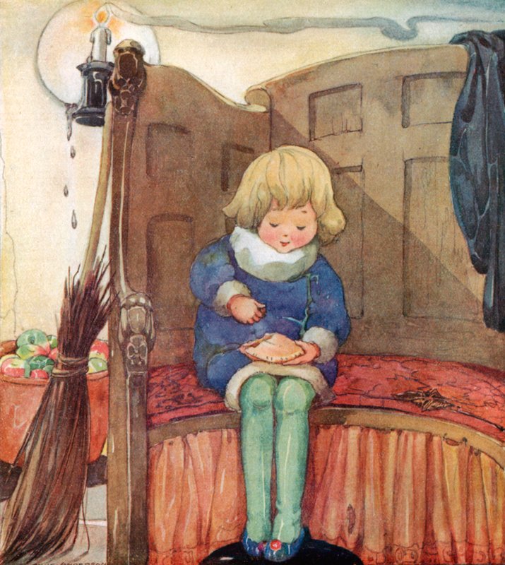 Little Jack Horner Sat in a Corner, Eating a Christmas Pie by Anne Anderson