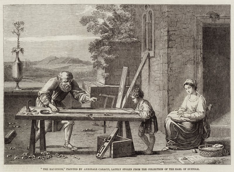The Raboteur by Annibale Carracci