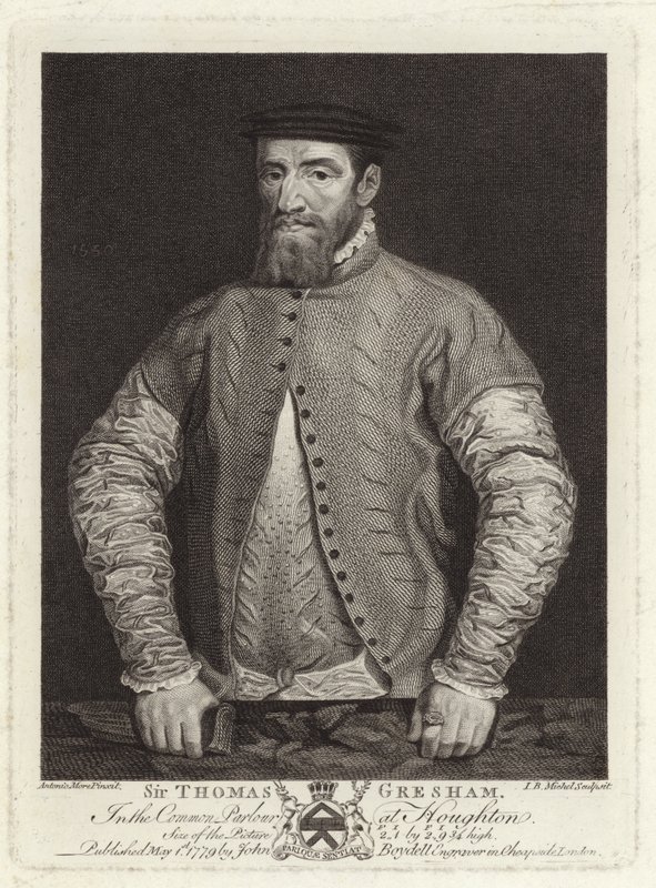Portrait of Sir Thomas Gresham by Anthonis van Dashorst Mor