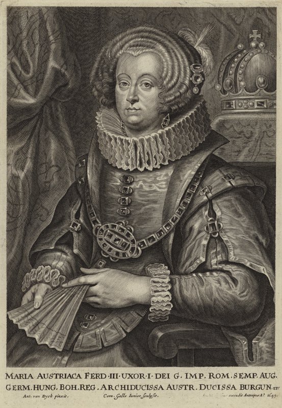 Portrait of the Archduchess Maria of Austria by Anthony van Dyck