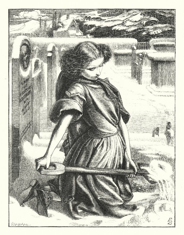 The Little Mourner by Anthony Frederick Augustus (after) Sandys