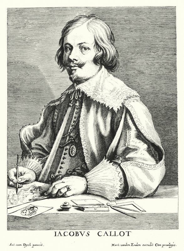 Jacques Callot, French draughtsman and printmaker by Anthony van (after) Dyck