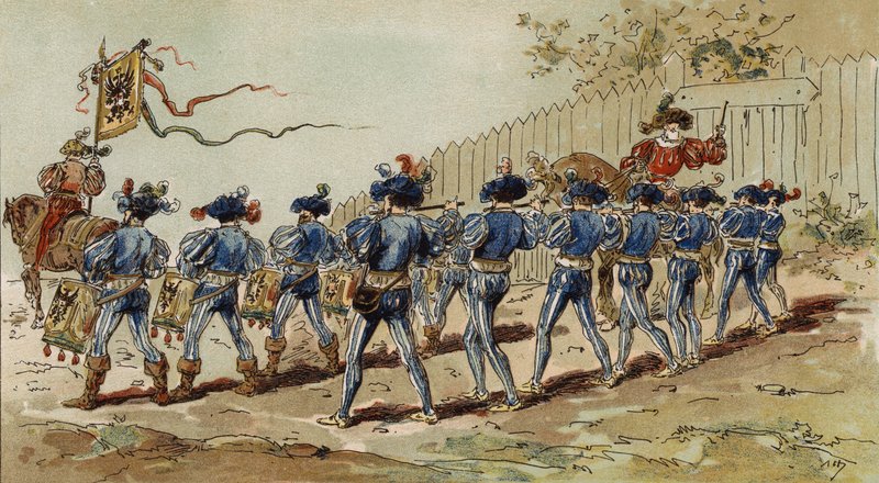 Hanseatic Fifers and Drummers, Spanish Netherlands by Armand Jean Heins