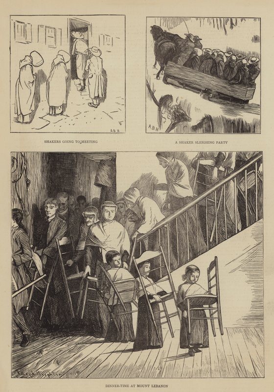 Graphic America, the Shakers by Arthur Boyd Houghton