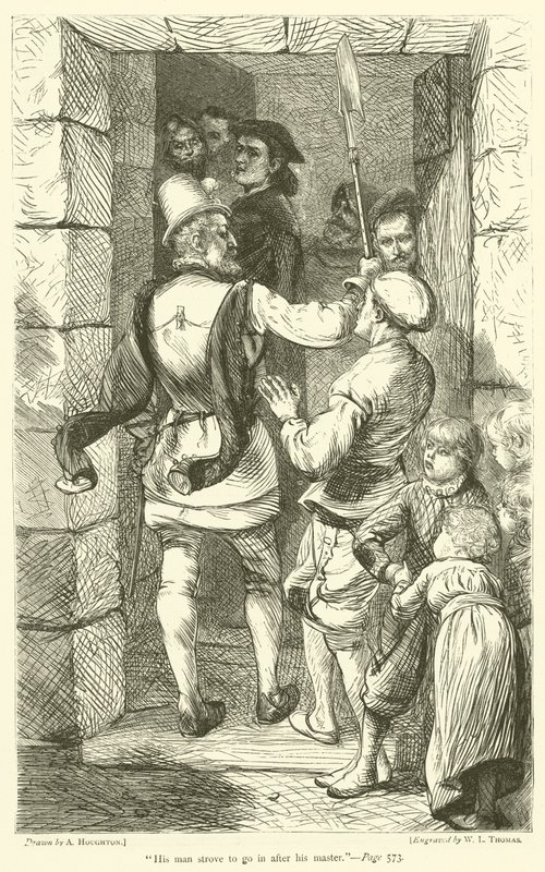 His man strove to go in after his master by Arthur Boyd Houghton