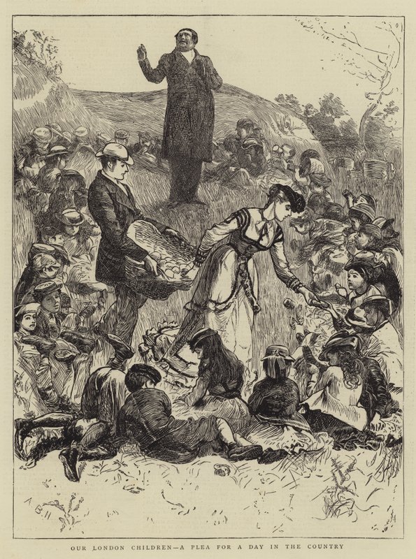 Our London Children, a Plea for a Day in the Country by Arthur Boyd Houghton