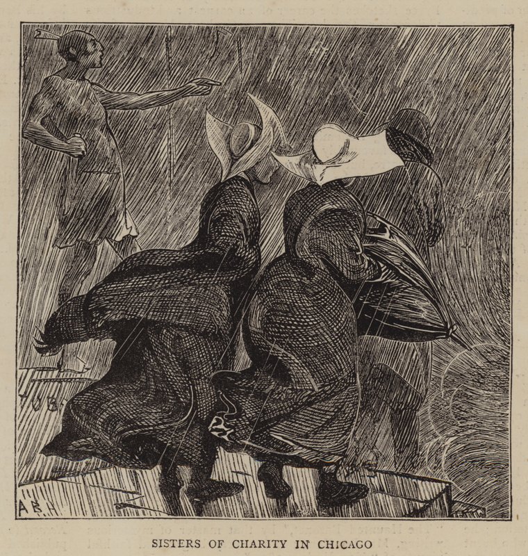 Sisters of Charity in Chicago by Arthur Boyd Houghton