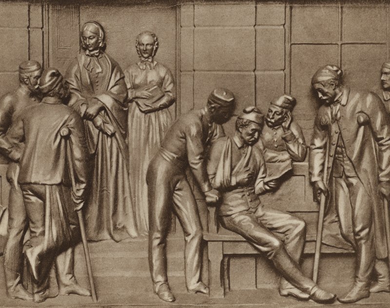 Florence Nightingale Visiting Patients, Relief at Woolwich Hospital, London by Arthur George Walker