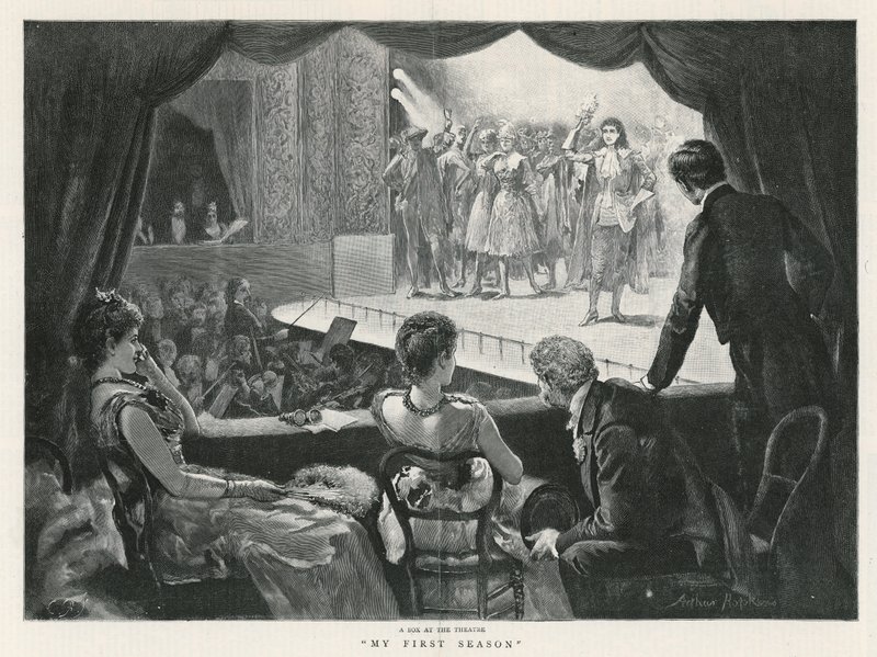 A Box at the Theatre (engraving) by Arthur Hopkins