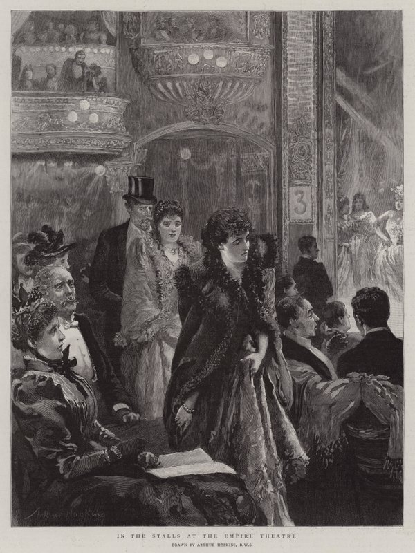 In the Stalls at the Empire Theatre by Arthur Hopkins