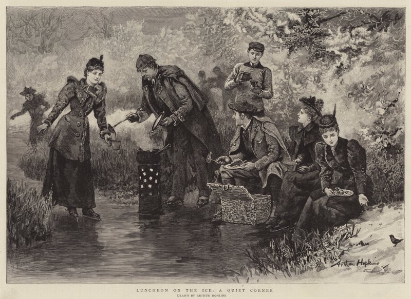 Luncheon on the Ice, A Quiet Corner by Arthur Hopkins