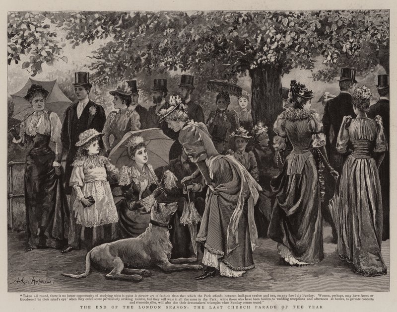 The End of the London Season, the Last Church Parade of the Year by Arthur Hopkins