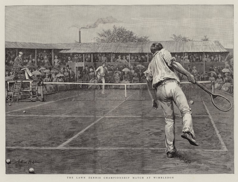 The Lawn Tennis Championship Match at Wimbledon by Arthur Hopkins