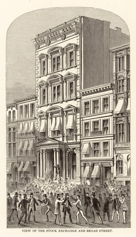 View of the Stock Exchange and Broad Street by Arthur Lumley