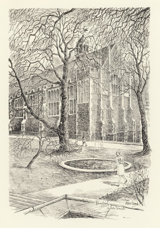 Fountain Court, Middle Temple by Arthur Moreland