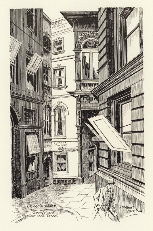 The George & Vulture from George Yard, Lombard Street by Arthur Moreland