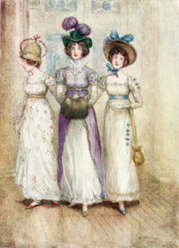 Illustration for Northanger Abbey by Jane Austen by Arthur Wallis Mills