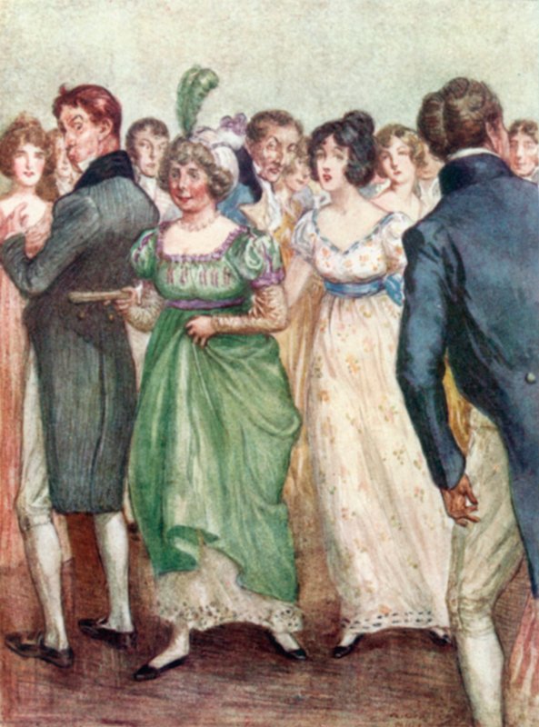 Illustration for Northanger Abbey by Jane Austen by Arthur Wallis Mills