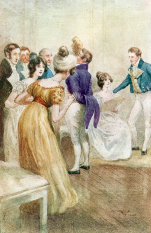 Illustration for Northanger Abbey by Jane Austen by Arthur Wallis Mills
