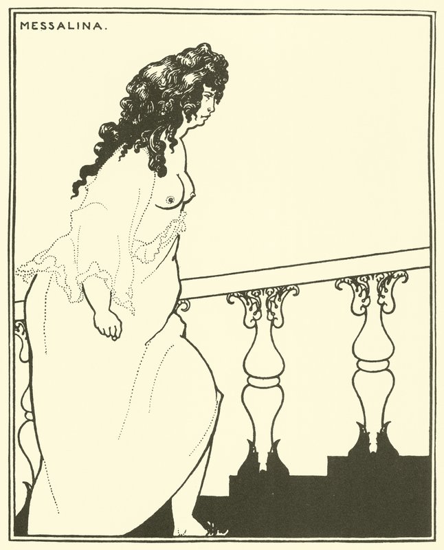 Messalina Returning from the Bath by Aubrey Beardsley