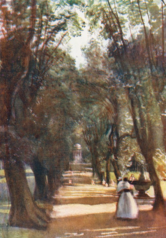 Rome: Ilex Avenue in the Villa Borghese by Aubrey Waterfield