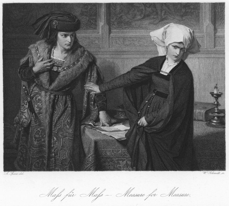 Scene from Measure for Measure by August Spiess